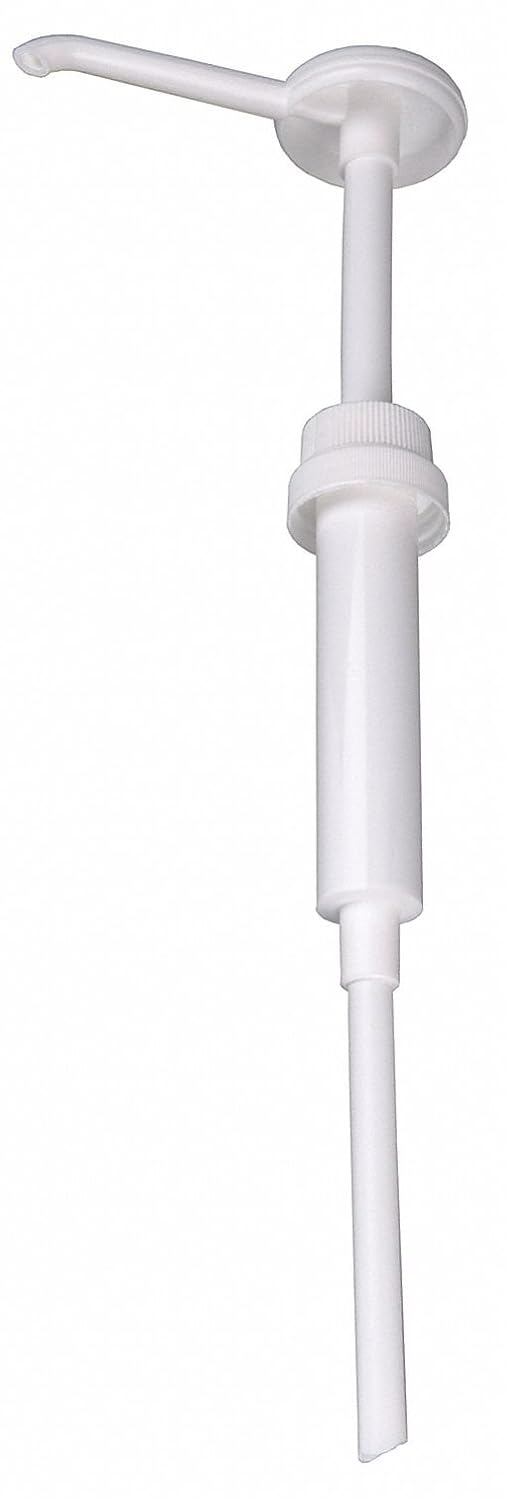 Sqwincher 1 Ounce White Spout Dispenser Pump (for Use with Liquid Concentrate Dispensers)