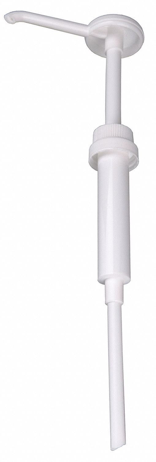 Sqwincher 1 Ounce White Spout Dispenser Pump (for Use with Liquid Concentrate Dispensers)