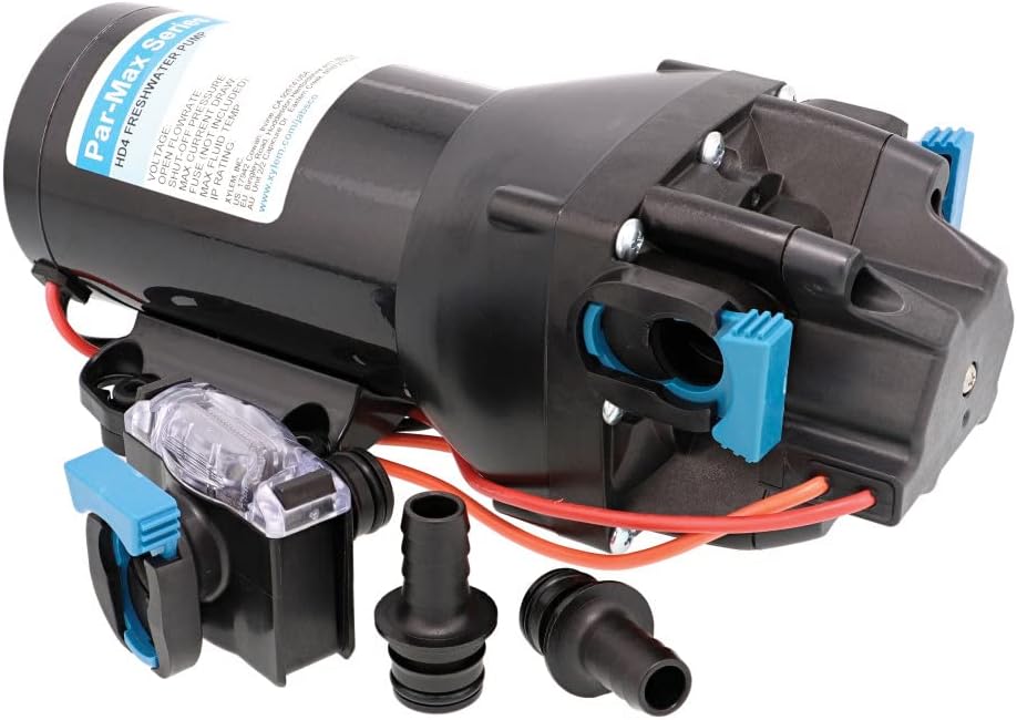 Jabsco Q401J-115S-3A ParMax HD4 Marine Freshwater Delivery Pump - 12V, 4 GPM, 40 PSI Shut-Off