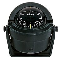 Ritchie Navigation B-81 Voyager Bracket Mount Combi-Dial Compass, Black, 3"