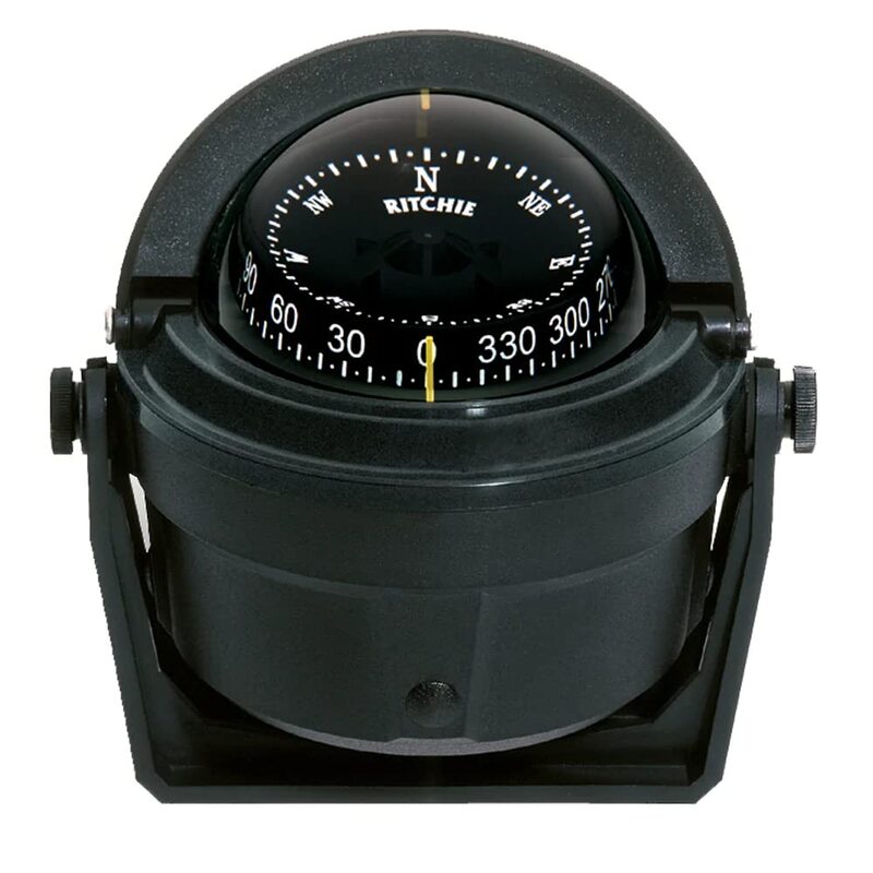 Ritchie Navigation B-81 Voyager Bracket Mount Combi-Dial Compass, Black, 3"