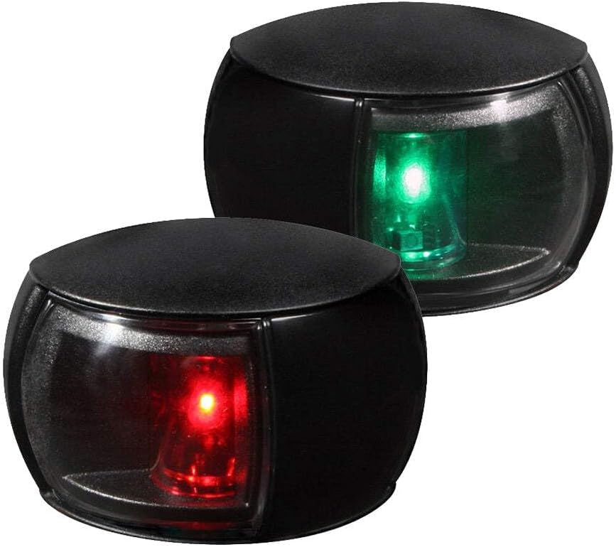 Hella Marine NaviLED Port & Starboard Pair - 2nm - Clear Lens/Black Housing