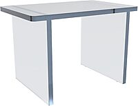 Azar Displays Deluxe Acrylic Monitor Riser Display, Clear