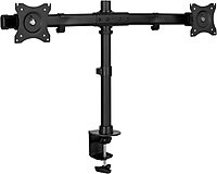 Mount-It! Dual Monitor Mount | Double Monitor Desk Stand Arm | Fits 2 Computer Screens 17 19 20 21 22 24 27 Inch | Two VESA