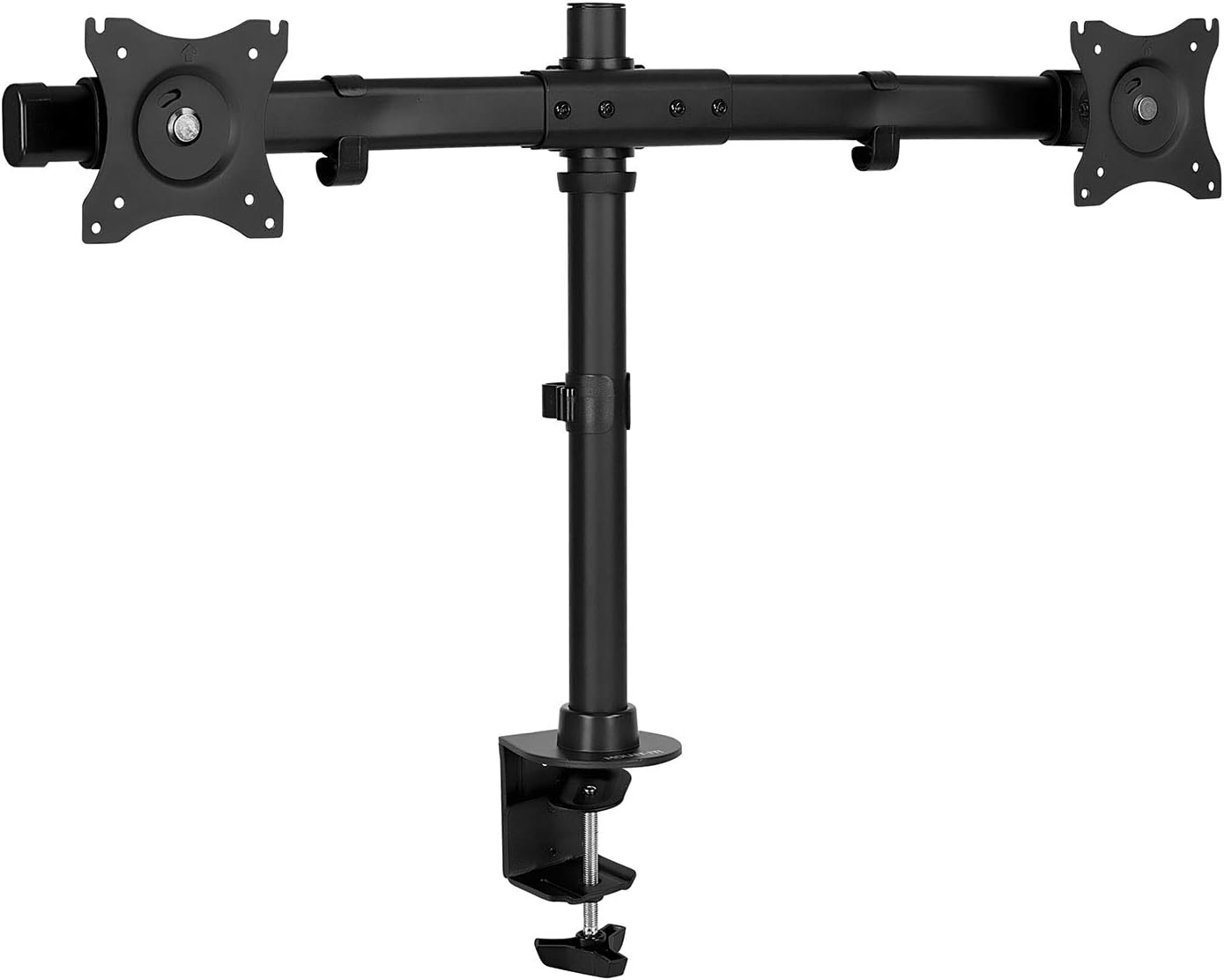 Mount-It! Dual Monitor Mount | Double Monitor Desk Stand Arm | Fits 2 Computer Screens 17 19 20 21 22 24 27 Inch | Two VESA
