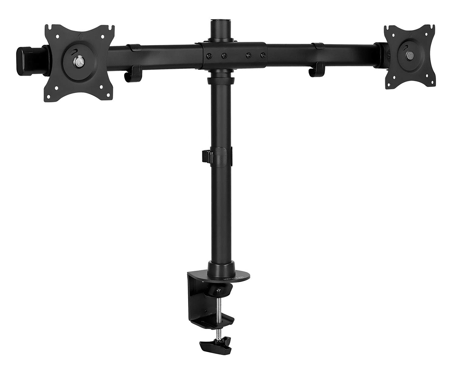 Mount-It! Dual Monitor Mount | Double Monitor Desk Stand Arm | Fits 2 Computer Screens 17 19 20 21 22 24 27 Inch | Two VESA