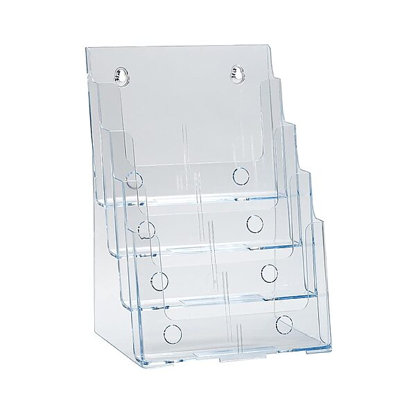 AZAR DISPLAYS Clear Slanted Countertop Display Holders