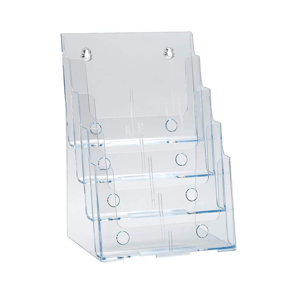 AZAR DISPLAYS Clear Slanted Countertop Display Holders