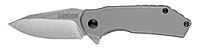 Kershaw Valve Frame Lock Knife Bead Blast Stainless Steel (2.25" Stonewash) 1375