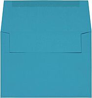 JAM Paper Blue Booklet Invitation Envelopes, Recycled, Gummed Seal