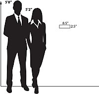 AZAR DISPLAYS Clear Acrylic Self Adhesive Wall Sign Holder Frames - Pack of 10