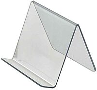 Azar Displays Acrylic Easel Displays, Clear, 10-Pack