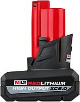 Milwaukee M12 REDLITHIUM HIGH OUTPUT XC5.0 Battery Pack