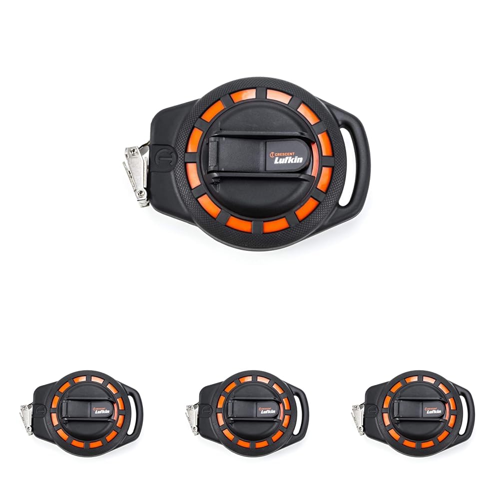 Crescent Lufkin 3/8" x 50' Steel Construction Long Tape - ST50-07 (Pack of 4) 15.2 m (Pack of 4)