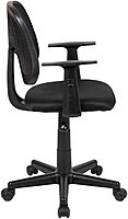 Flash Furniture Flash Fundamentals Mid-Back Mesh Swivel Task Office Chair with Pivot Back and Arms
