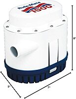 Rule-Mate RM1500A Automated Bilge Pump, No Float Switch Required, 1500 GPH, 12 Volt