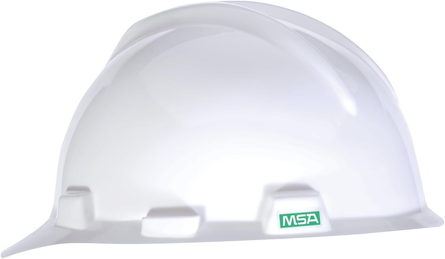 MSA V-Gard Cap Style Safety Hard Hat Suspension | Polyethylene Shell, Superior Impact Protection