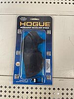 Hogue Rubber Monogrip Revolver Stock with Finger Grooves for Ruger Blackhawk/Single Six, Black - 83000