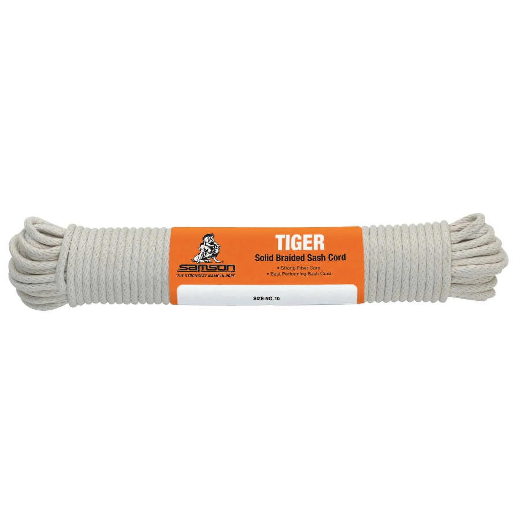Tiger 185lbs Load Capacity, 3/16" Diameter, 100' Length, White Color, Size Group 6
