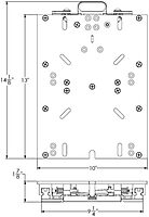 Taco Marine M20-1013A Taco Low Profile Adjustable Seat Slide