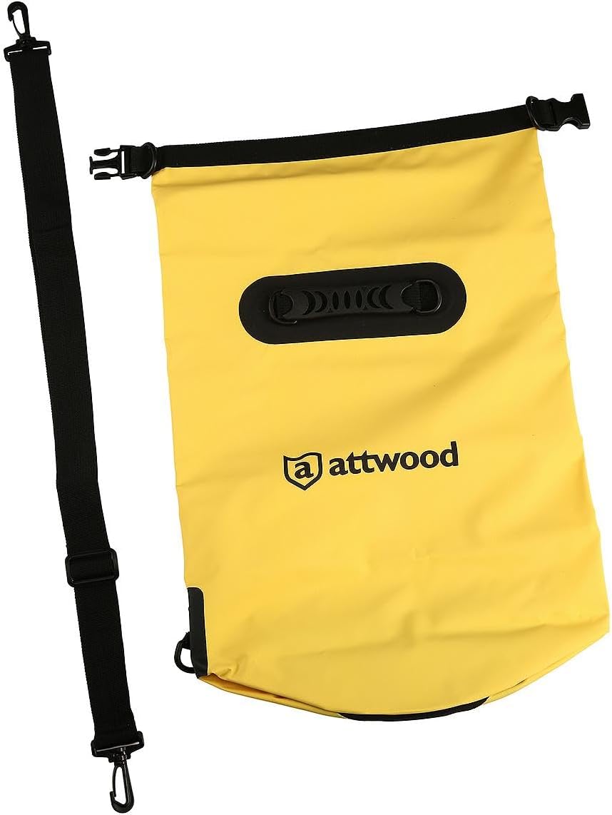 attwood Waterproof Dry Bag or Case - Roll Top Waterproof Backpack Sack or Case Keeps Gear Dry for Kayaking, Swimming