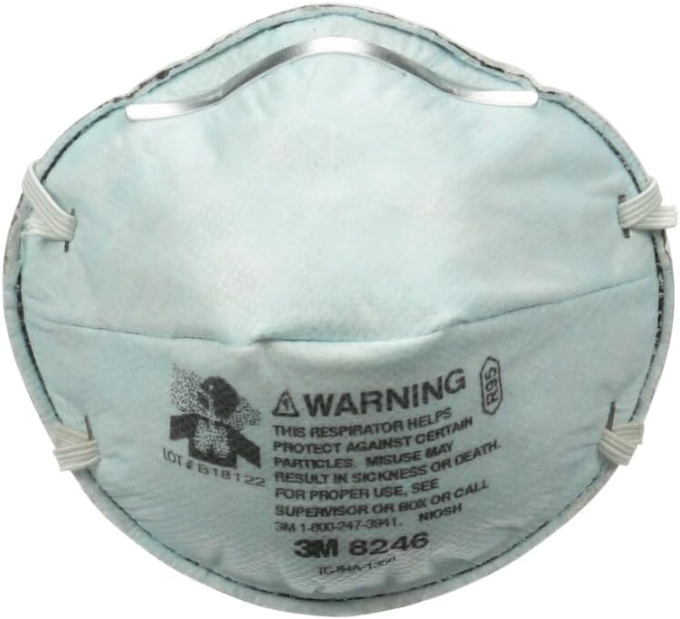3M 8246 Household Cleanser Odor Respirator,R95 Non-Valved, Disposable Respirator, 1-Pack