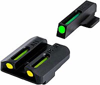 TRUGLO TFO Tritium & Fiber-Optic Handgun Sight, Snag-Resistant