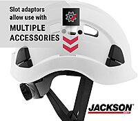 Jackson Safety CH300 & CH400V Climbing-Style Hard Hats – Vented & Non-Vented, Flip-Up Visor, ANSI Z89.1, OSHA Compliant