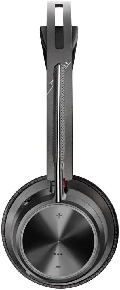 Poly Voyager Focus 2, Headset, on-ear, Bluetooth, wireless, active noise canceling, USB-C via Bluetooth adapter, black
