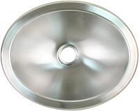 Scandvik Brushed SS Oval Sink - 13.25" x 10.5"