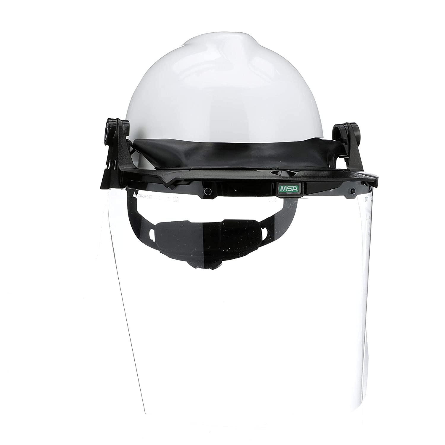 MSA V-Gard Accessory System Kit with V-Gard Cap, White, for Slotted Caps with Clear PC Visor, Lot of 3