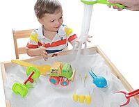 Sandtastik Sparkling White Play Sand - 50 lb (22.6 kg), Fill Sandboxes & Sensory Tables, Non-Toxic, Scoop