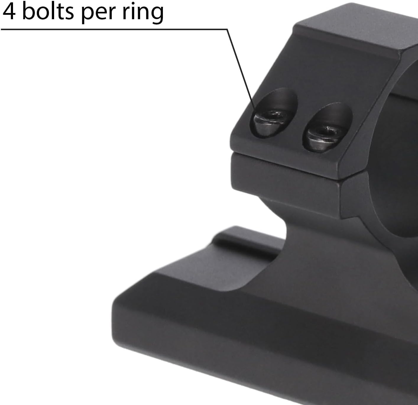 TRUGLO Tactical One-Piece Picatinny Style Scope Mount with Rings