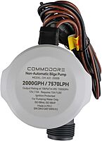 COMMODORE 31A-Series Non-Automatic Bilge Pump - 2000 gallons per hour / 12V