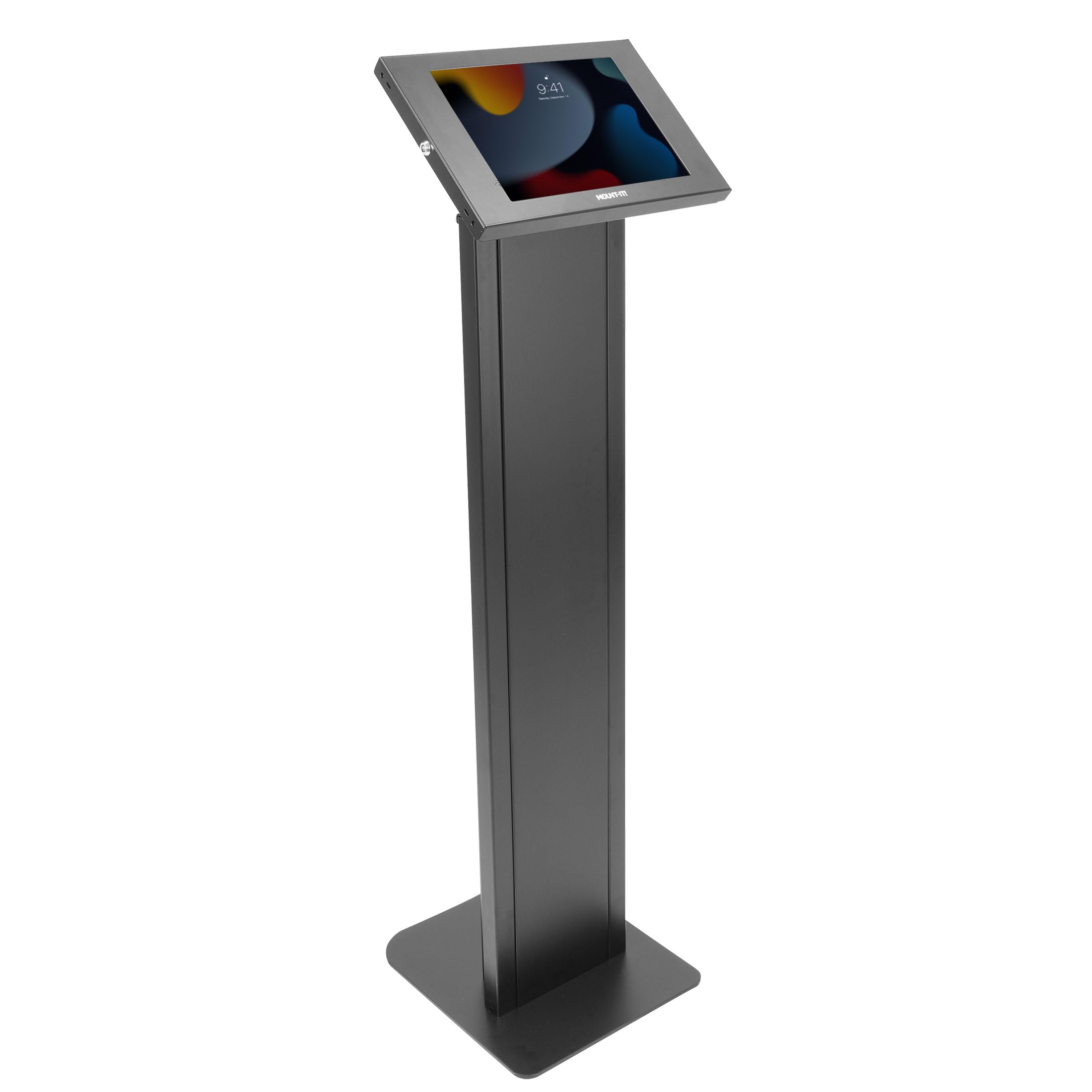 Mount-It! Anti-Theft Tablet Floor Stand Kiosk, Commercial Floor Kiosk with Universal Enclosure