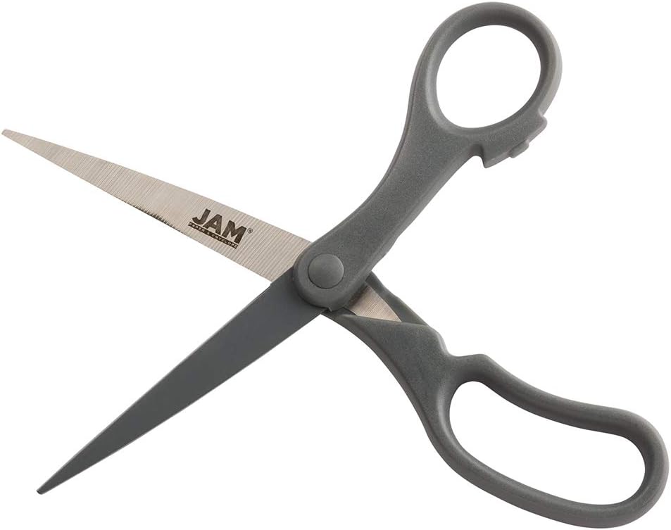 JAM PAPER Precision Scissors - 8 Inch Stainless Steel Blades