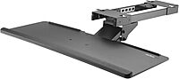 StarTech.com Under Desk-Mount Keyboard Tray - 26.4” Wide - Adjustable - Ergonomic Slide-Out Keyboard Shelf with Tilt and Swivel (KBTRAYADJ), Black