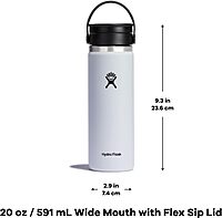 HYDRO FLASK Wide Mouth Insulated Bottle with Flex Sip Lid