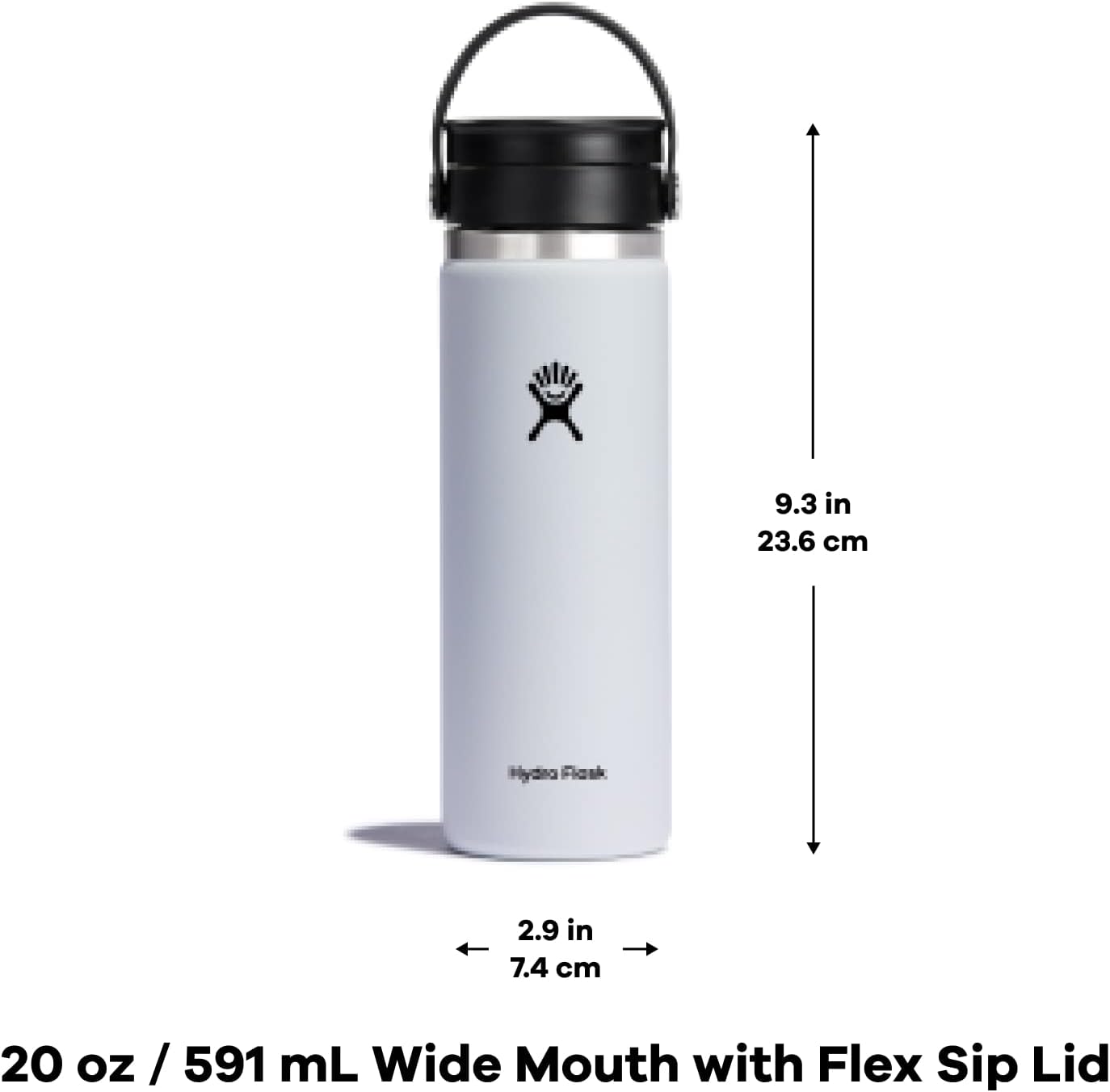 HYDRO FLASK Wide Mouth Insulated Bottle with Flex Sip Lid
