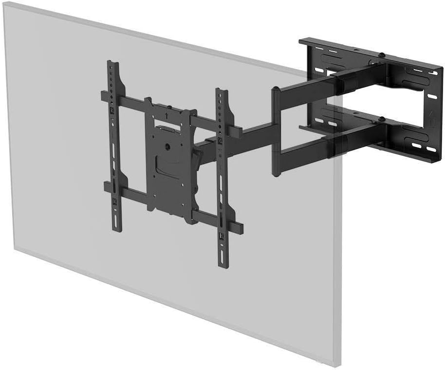 Monoprice 360 Full-Motion Articulating TV Wall Mount - Portrait and Landscape, for TVs 40in to 75in, Weight Capacity 110 Lbs