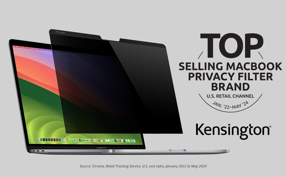 Kensington MagPro Elite Magnetic Privacy Screen for MacBook