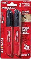 Milwaukee 48-22-3102 Inkzall Point Marker, Medium, Black, 2-Pack
