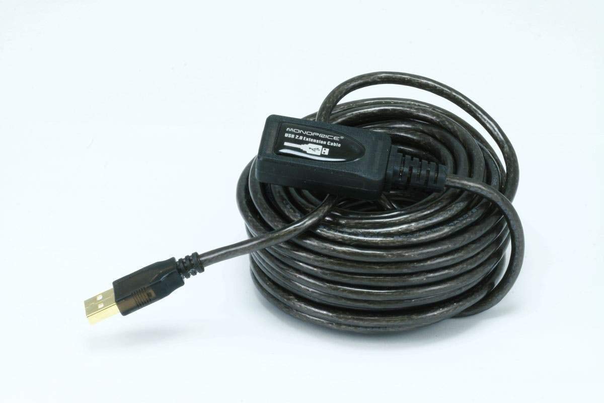 Monoprice USB 2.0 Active Male to Female Extension/Repeater Cable