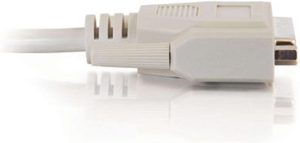 C2G 02643 DB25 F/F Serial RS232 Extension Cable, Beige (3 Feet, 0.91 Meters)