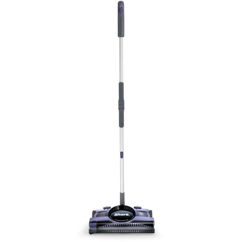 Shark Cordless Rechargeable Floor & Carpet Sweeper, Dual Speed 12" Brush, Purple