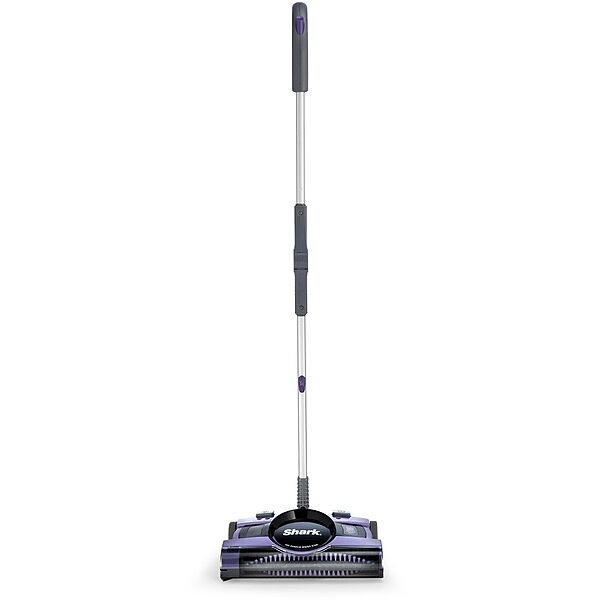 Shark Cordless Rechargeable Floor & Carpet Sweeper, Dual Speed 12" Brush, Purple