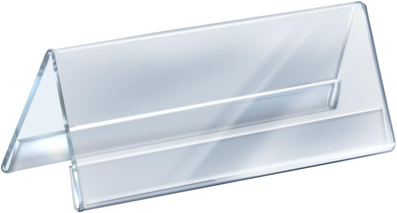Azar Displays Acrylic Two-Sided Nameplates (Pack of 10)