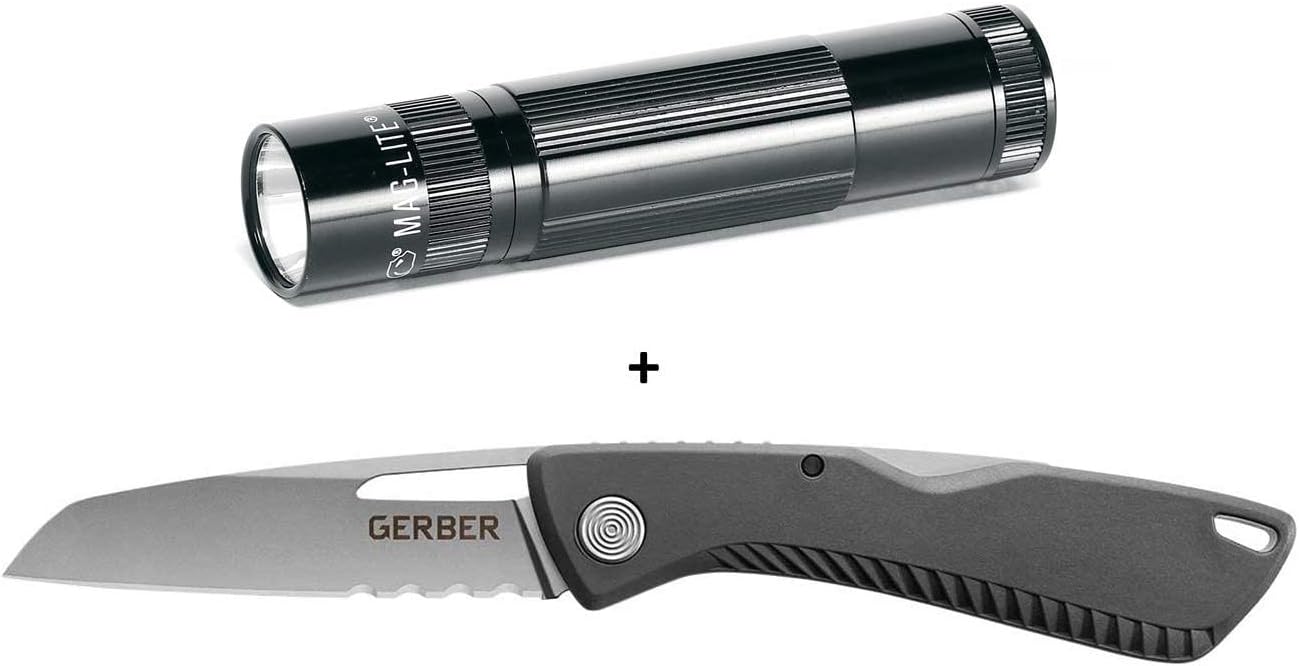 Maglite XL50-S3TNK LED XL50 & Gerber Shark Belly