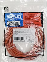 Eaton Tripp Lite Series Cat6 Gigabit Snagless Molded (UTP) Ethernet Cable (RJ45 M/M), PoE, Orange, 7 ft. (2.13 m) - N201007OR