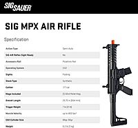 SIG SAUER MPX .177 Pellet Air Rifle